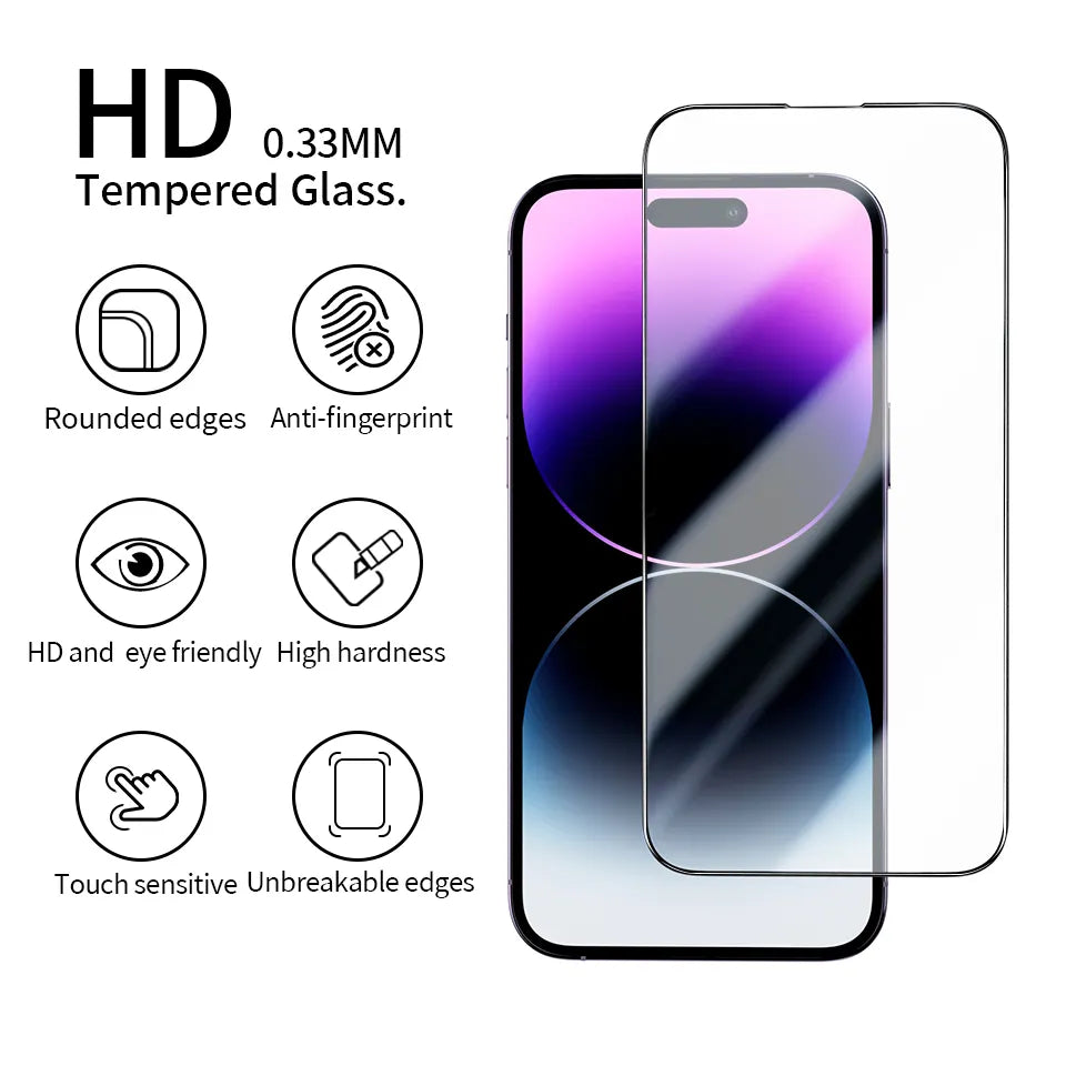 Schutzglas mit Schwarzem Rand für Samsung A-Serie