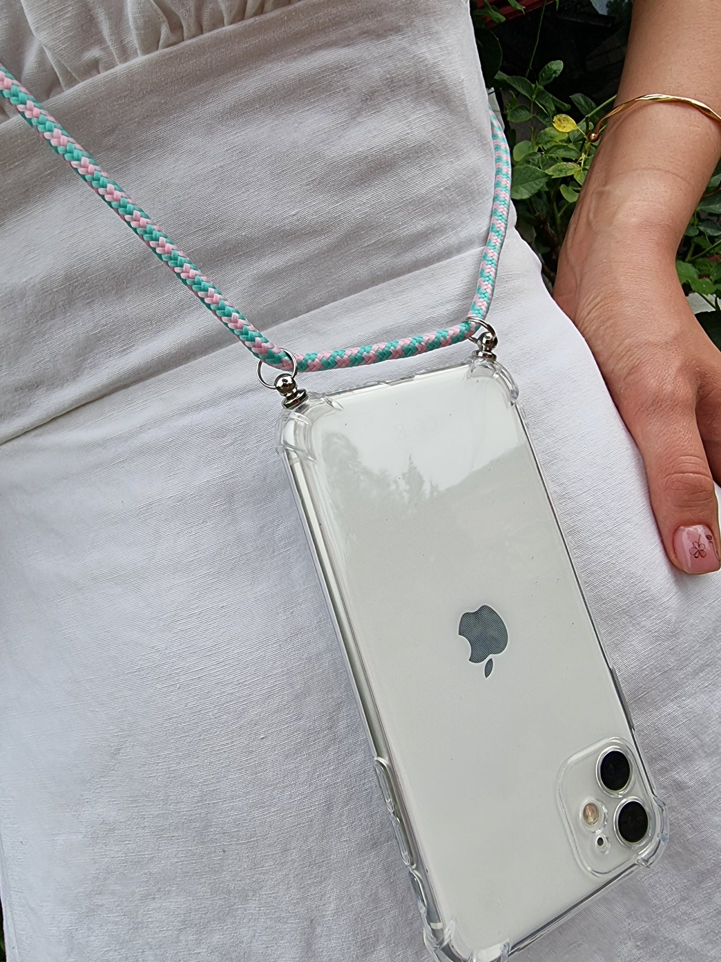Hülle zum Umhängen transparent für iPhone