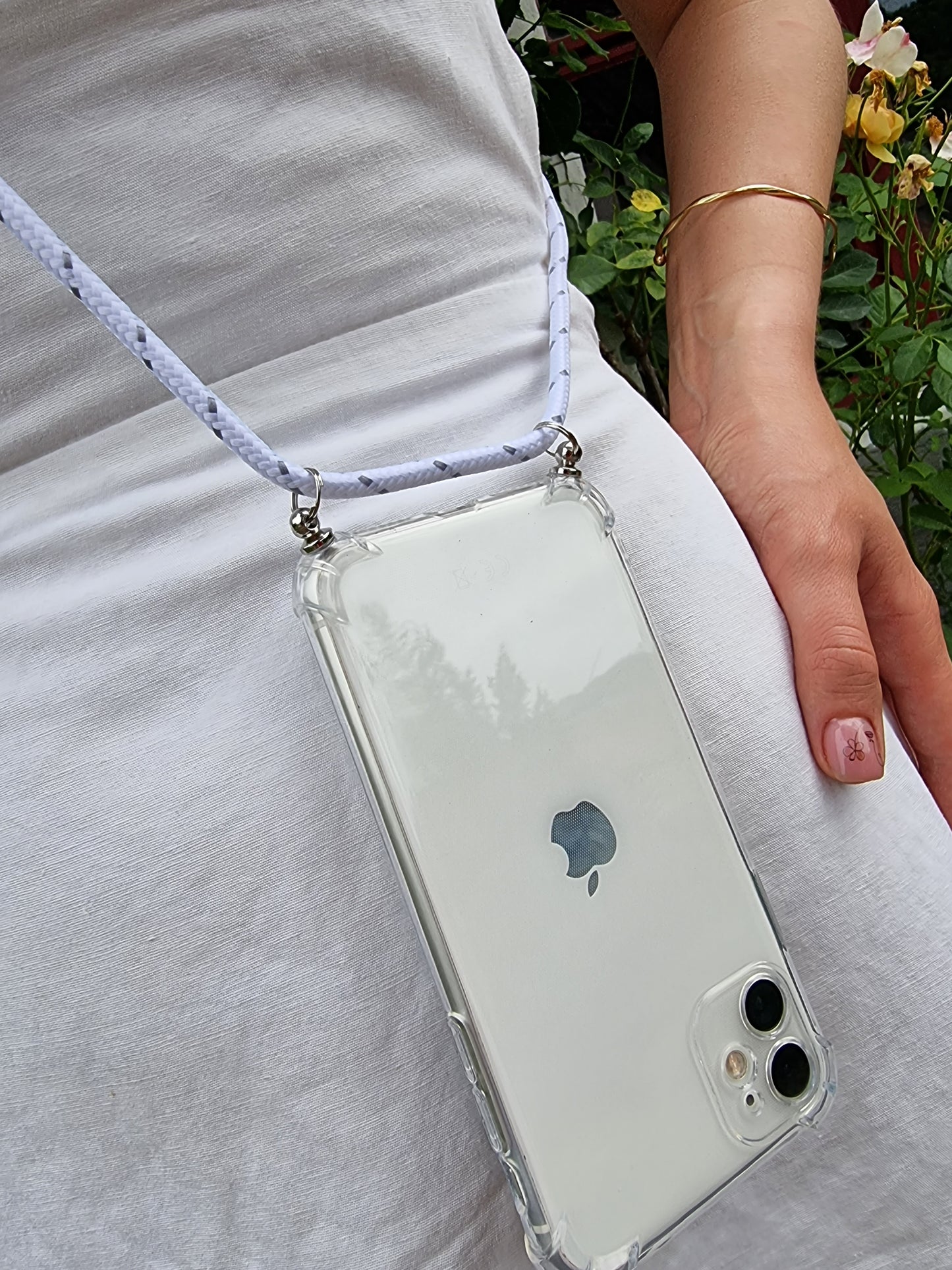 Hülle zum Umhängen transparent für iPhone