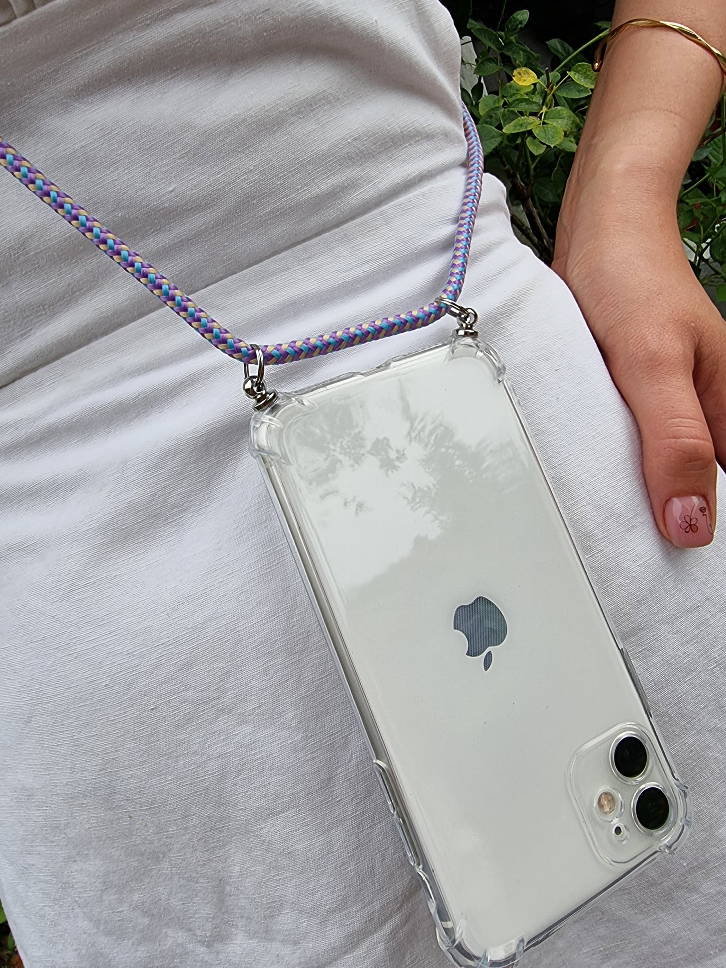 Hülle zum Umhängen transparent für iPhone