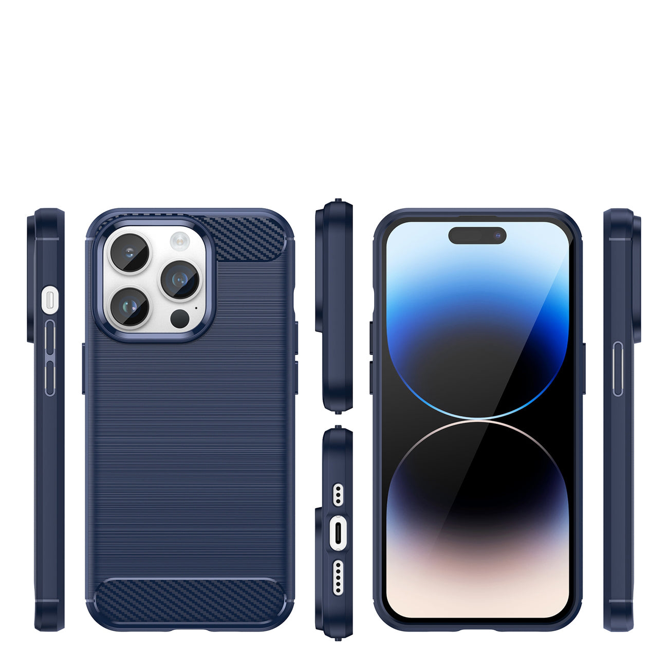 Carbon Case für iPhone flexible Gel Rückseite