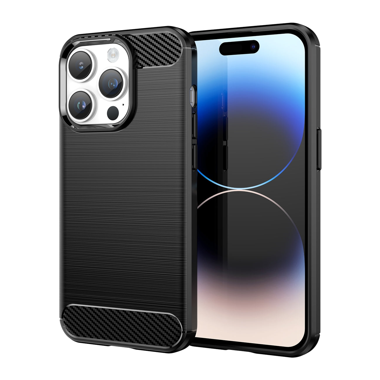 Carbon Case für iPhone flexible Gel Rückseite