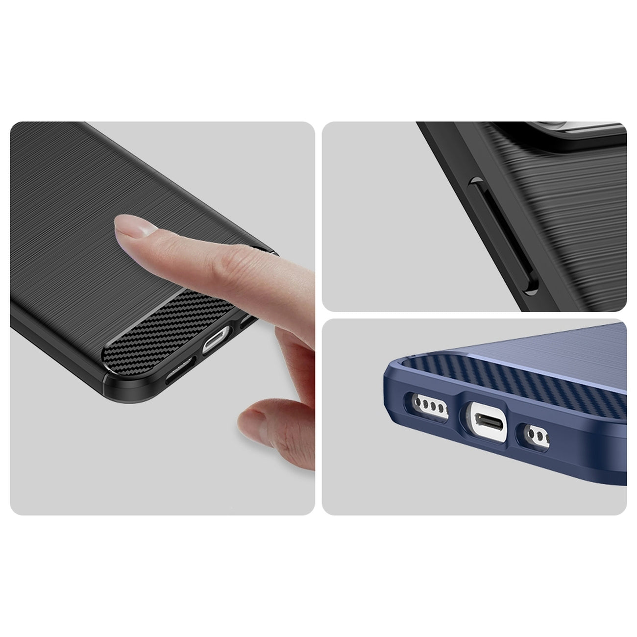 Carbon Case für iPhone flexible Gel Rückseite
