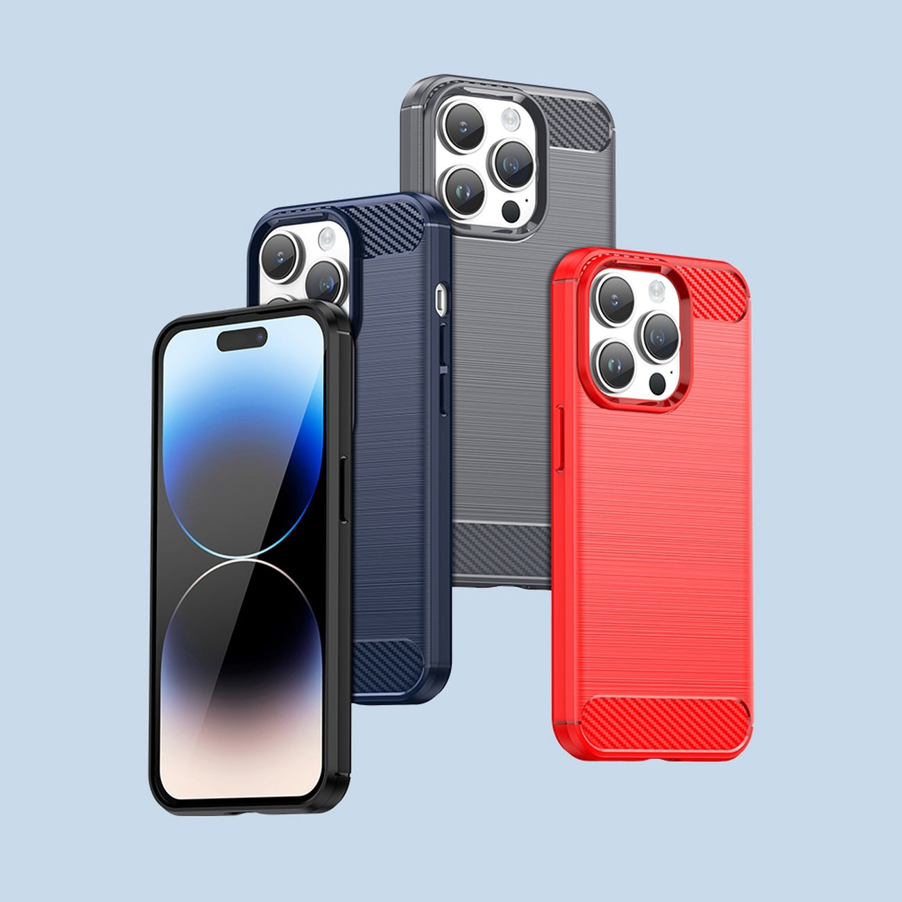 Carbon Case für iPhone flexible Gel Rückseite