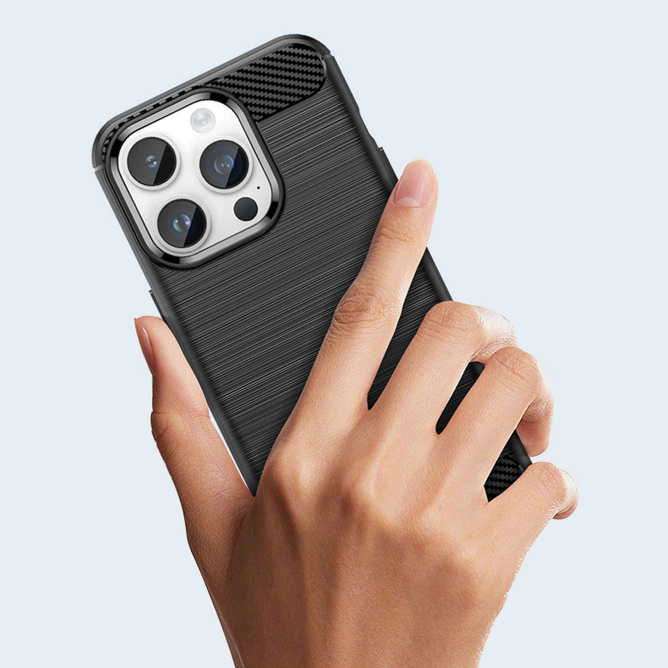 Carbon Case für iPhone flexible Gel Rückseite