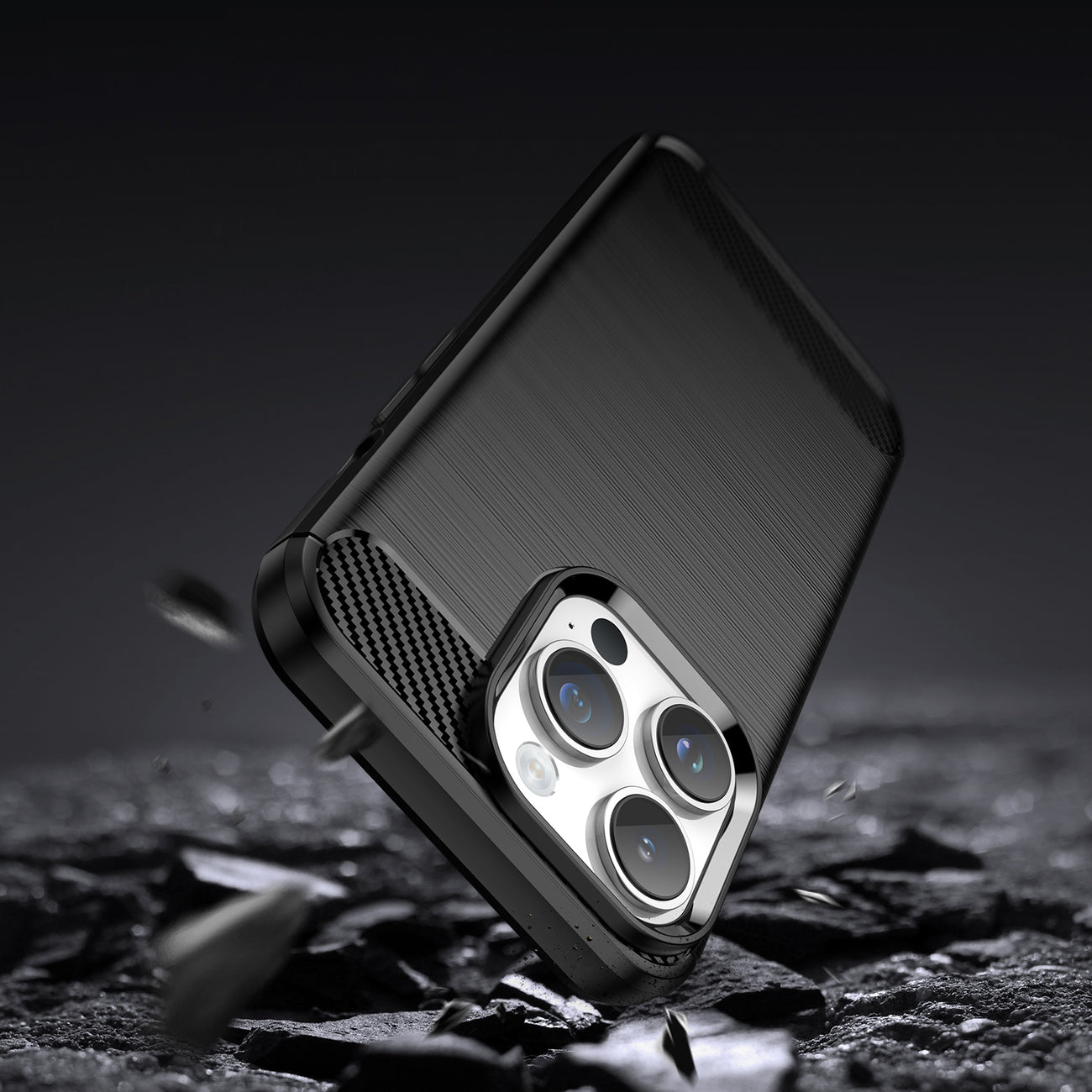 Carbon Case für iPhone flexible Gel Rückseite