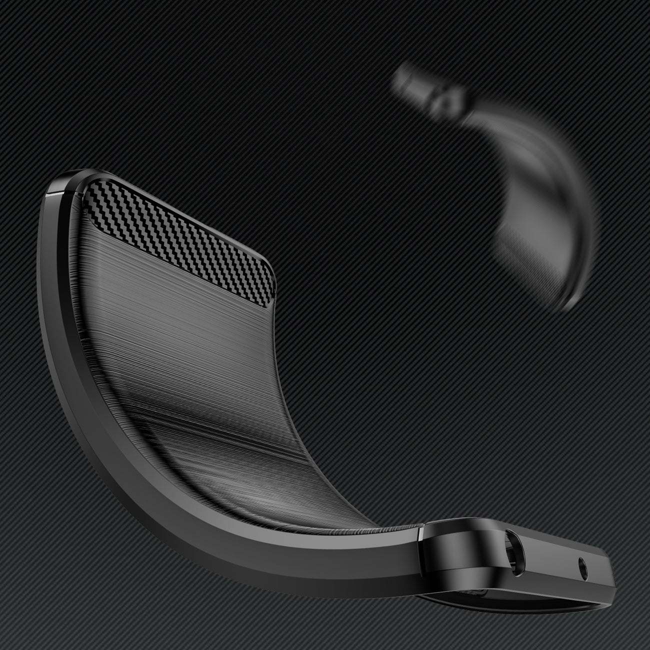 Carbon Case für iPhone flexible Gel Rückseite