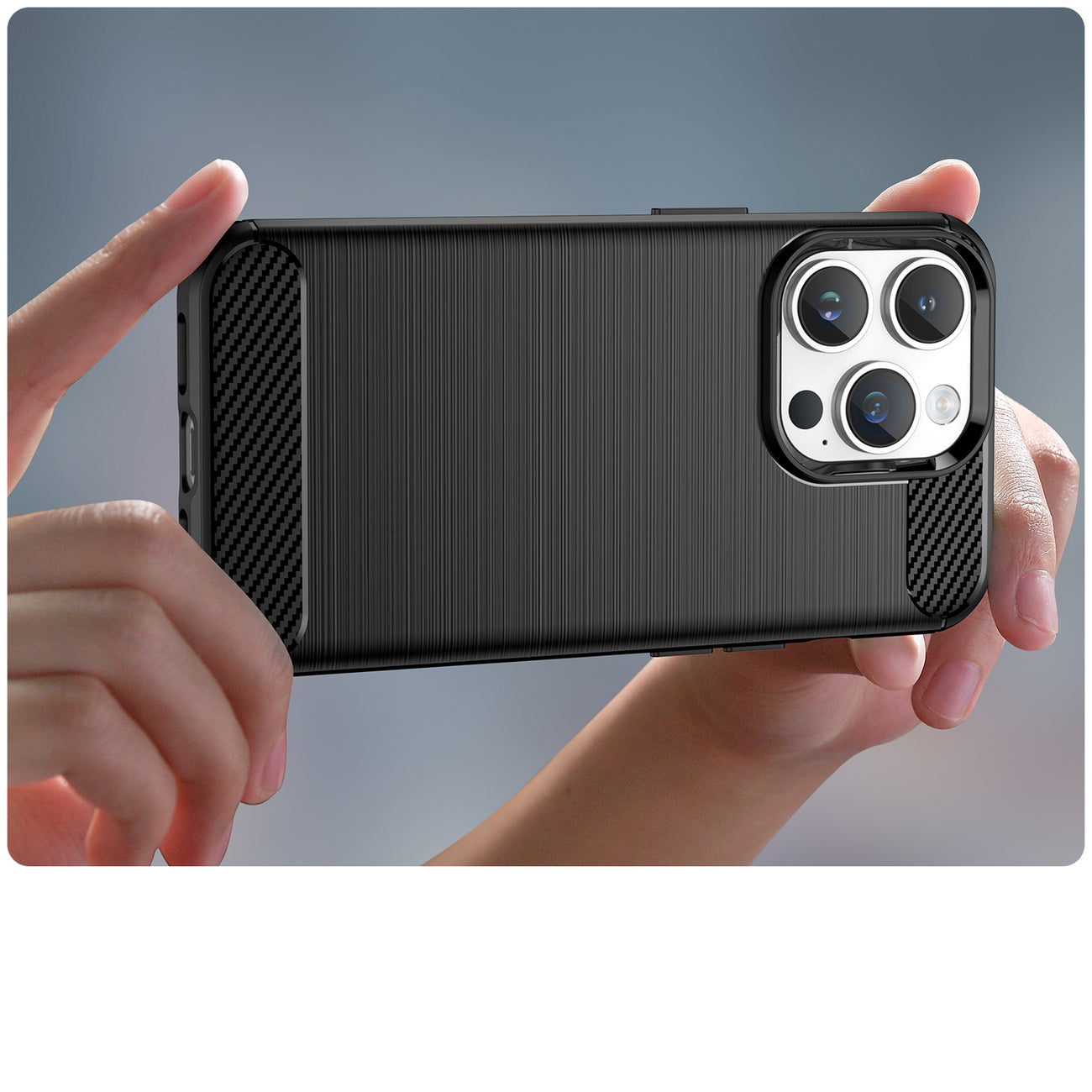 Carbon Case für iPhone flexible Gel Rückseite