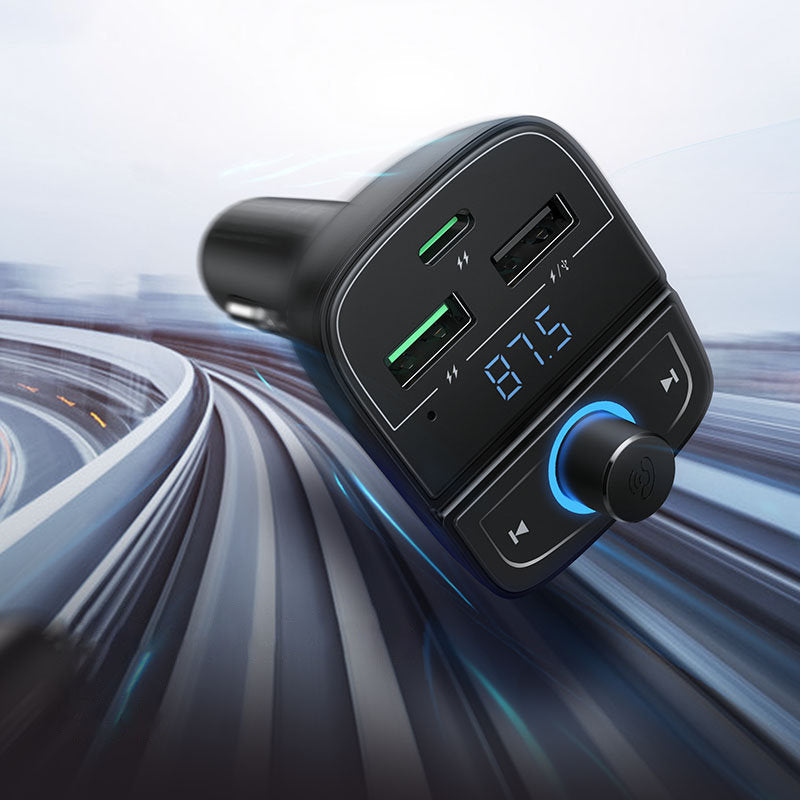 Ugreen FM Transmitter Bluetooth 5.0 MP3 Auto Ladegerät 3x USB TF Micro SD 4.8 A