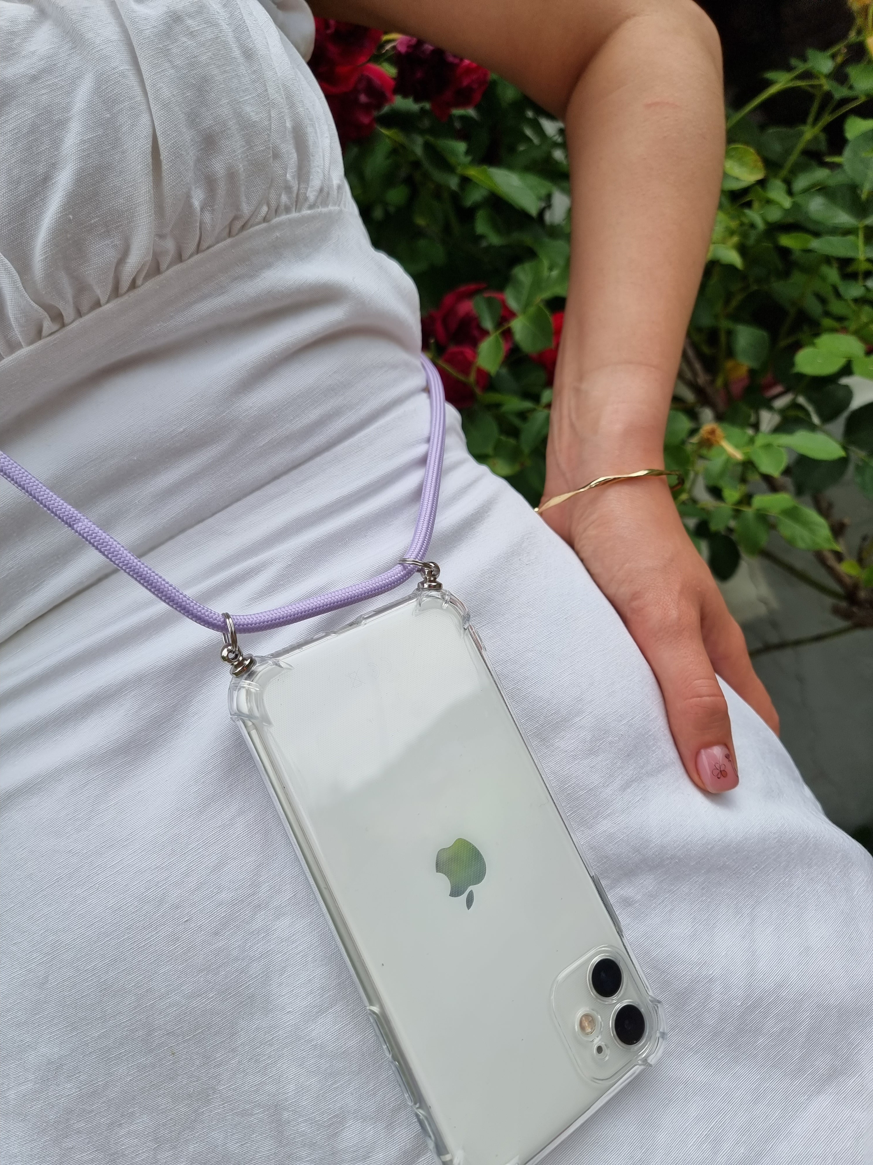 Hülle zum Umhängen transparent für iPhone