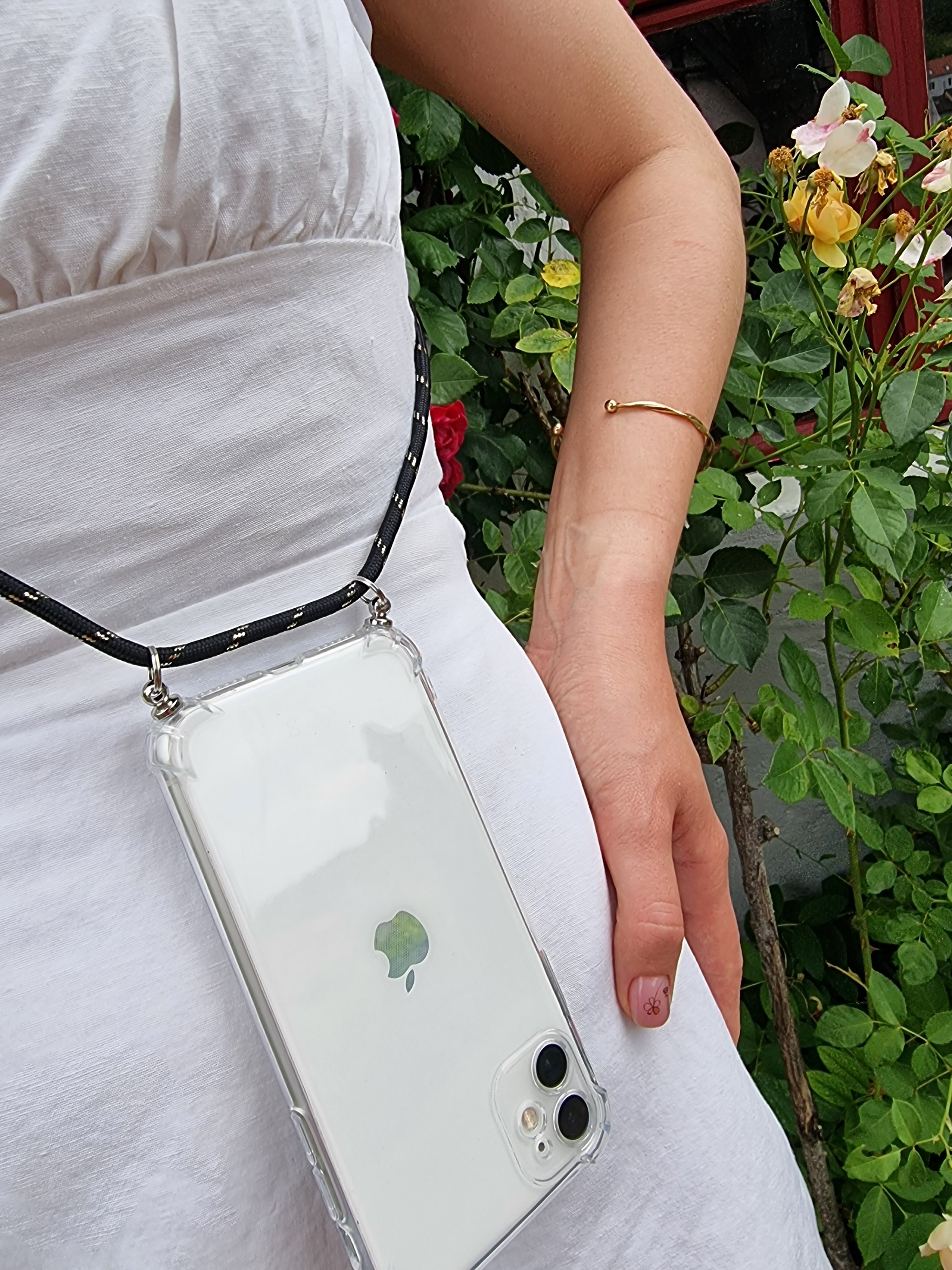 Hülle zum Umhängen transparent für iPhone
