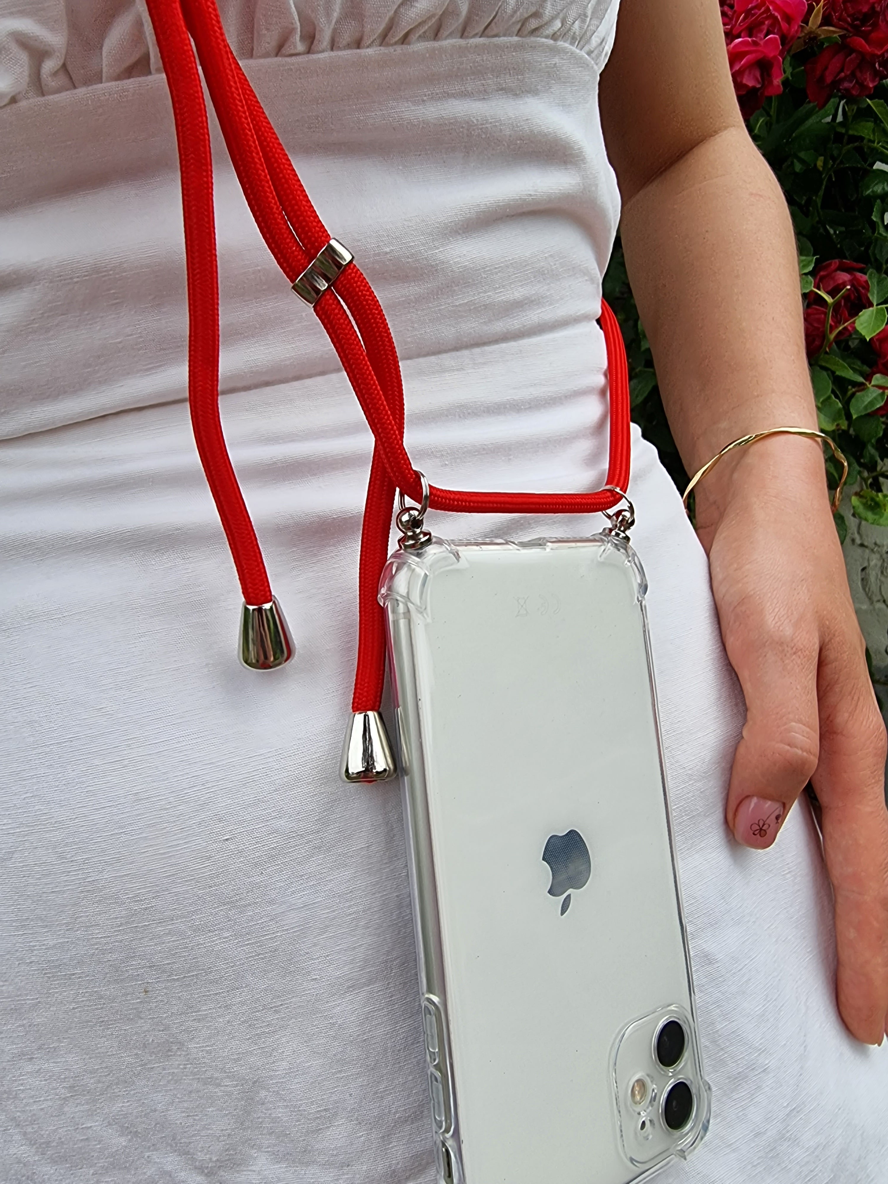 Hülle zum Umhängen transparent für iPhone