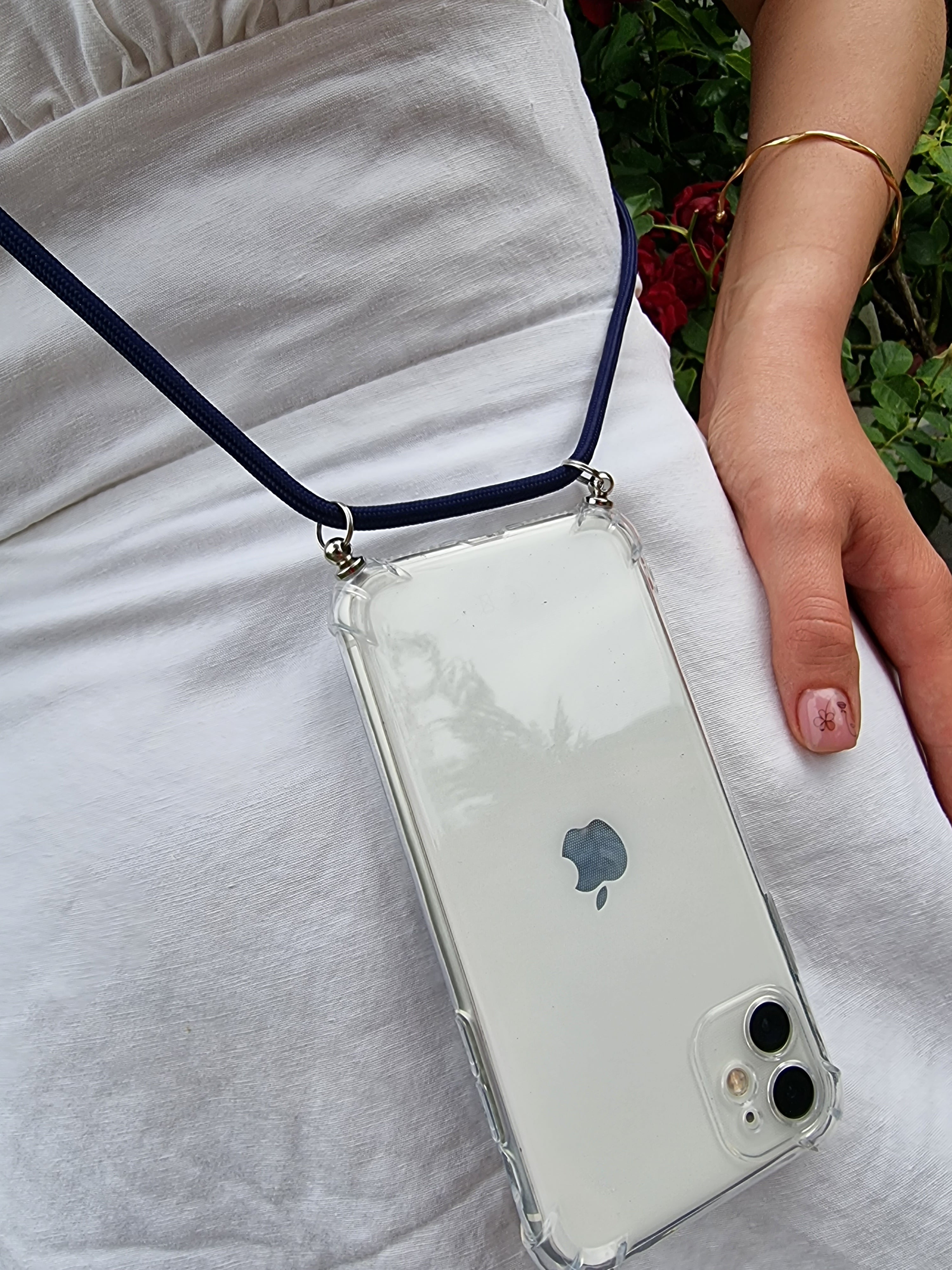 Hülle zum Umhängen transparent für iPhone