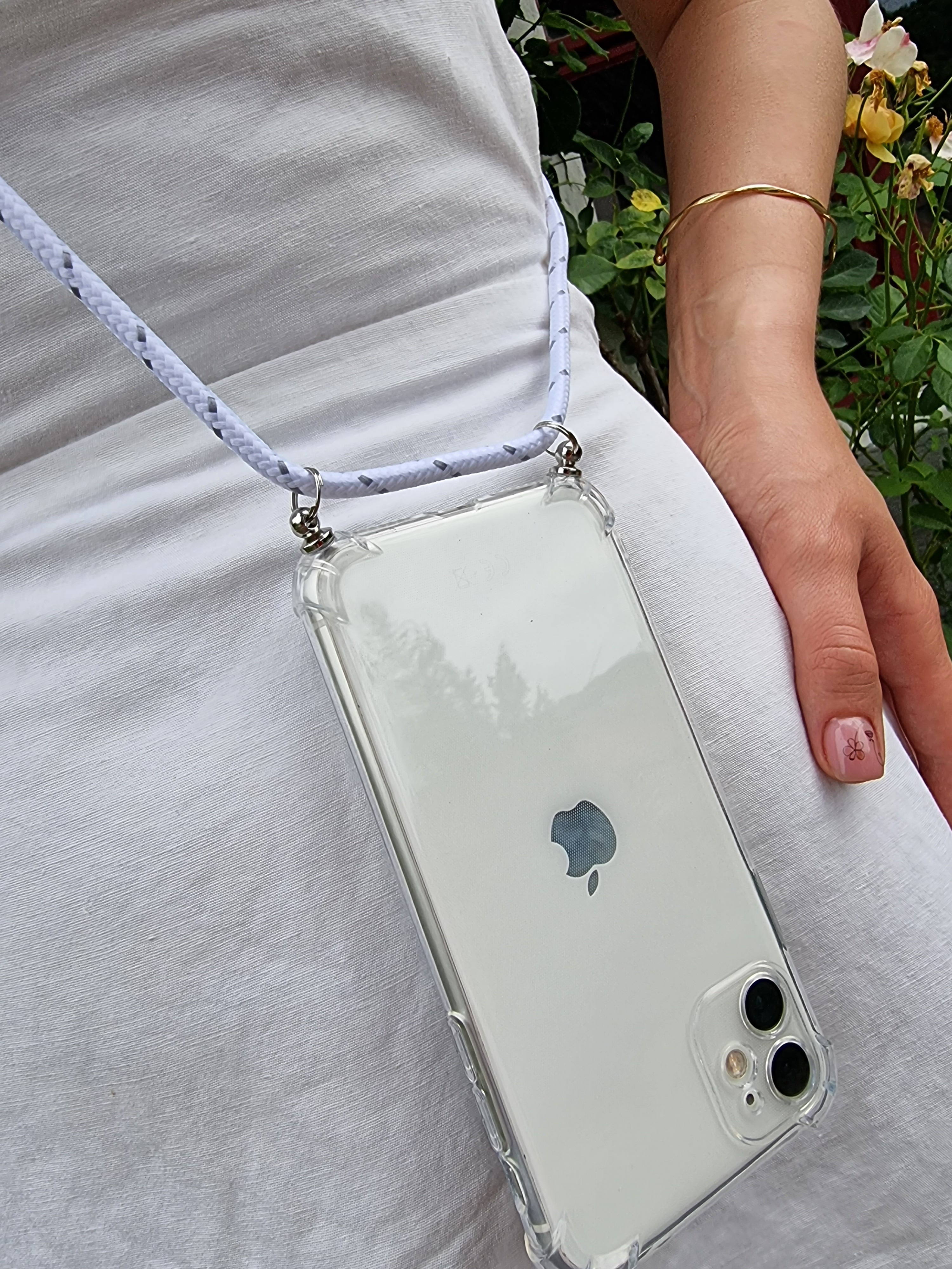 Hülle zum Umhängen transparent für iPhone