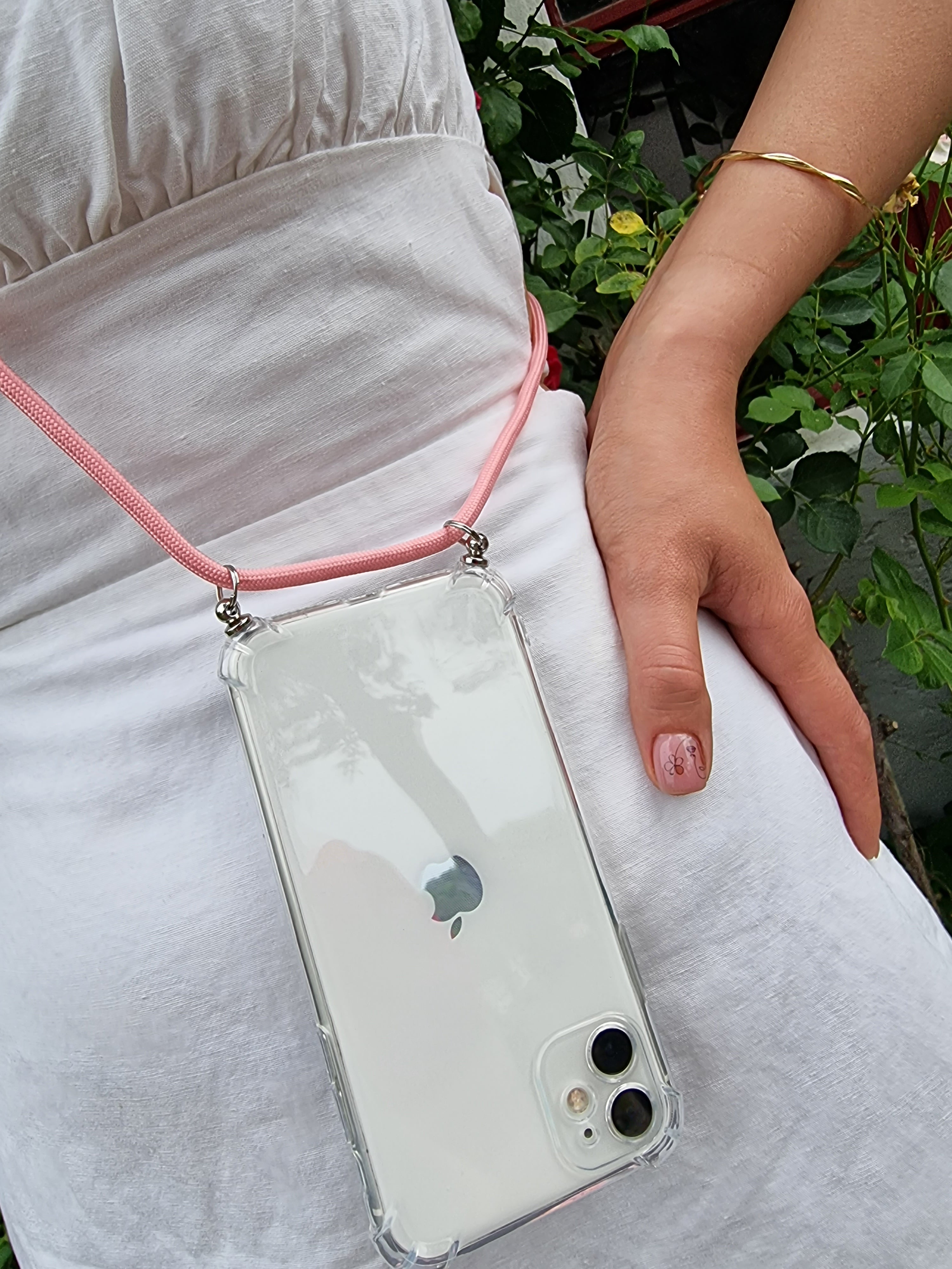 Hülle zum Umhängen transparent für iPhone