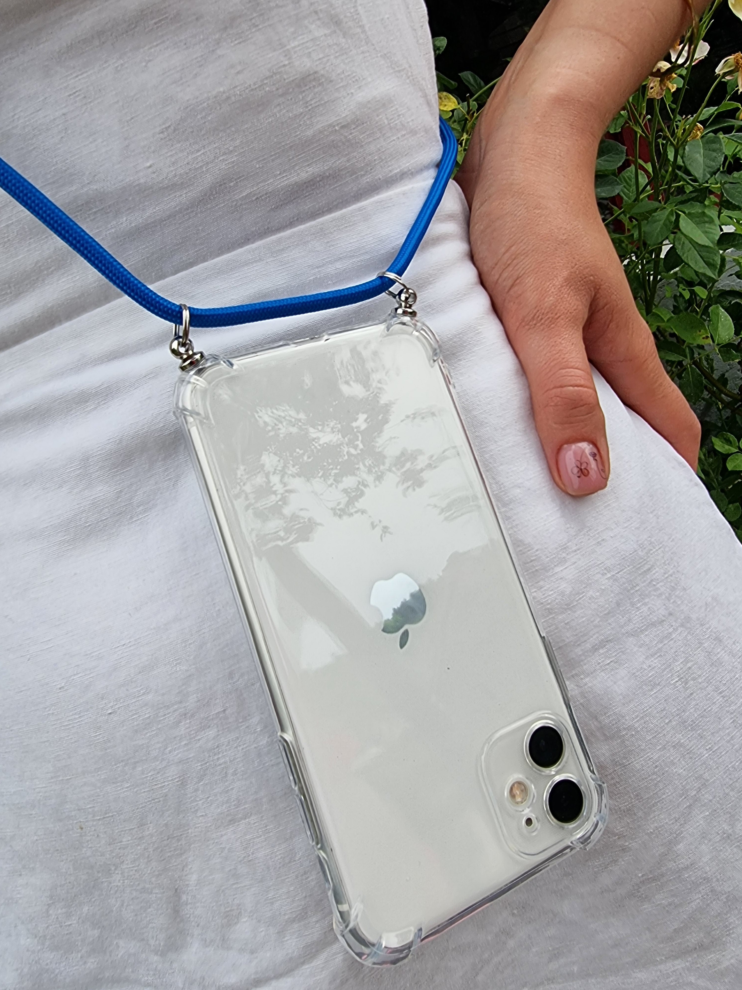 Hülle zum Umhängen transparent für iPhone