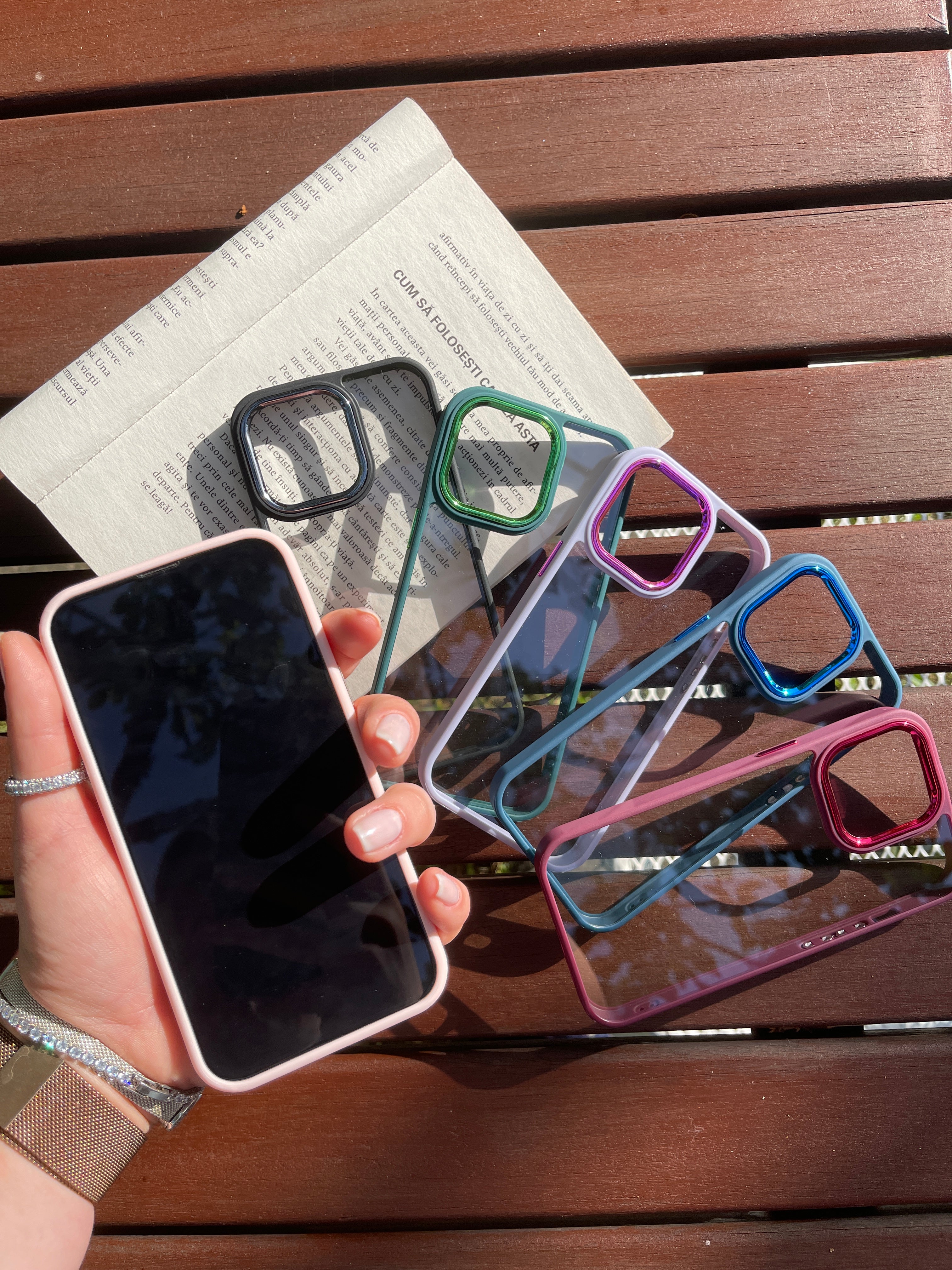 Schutzhülle mit verchromter Kameraabdeckung für iPhone