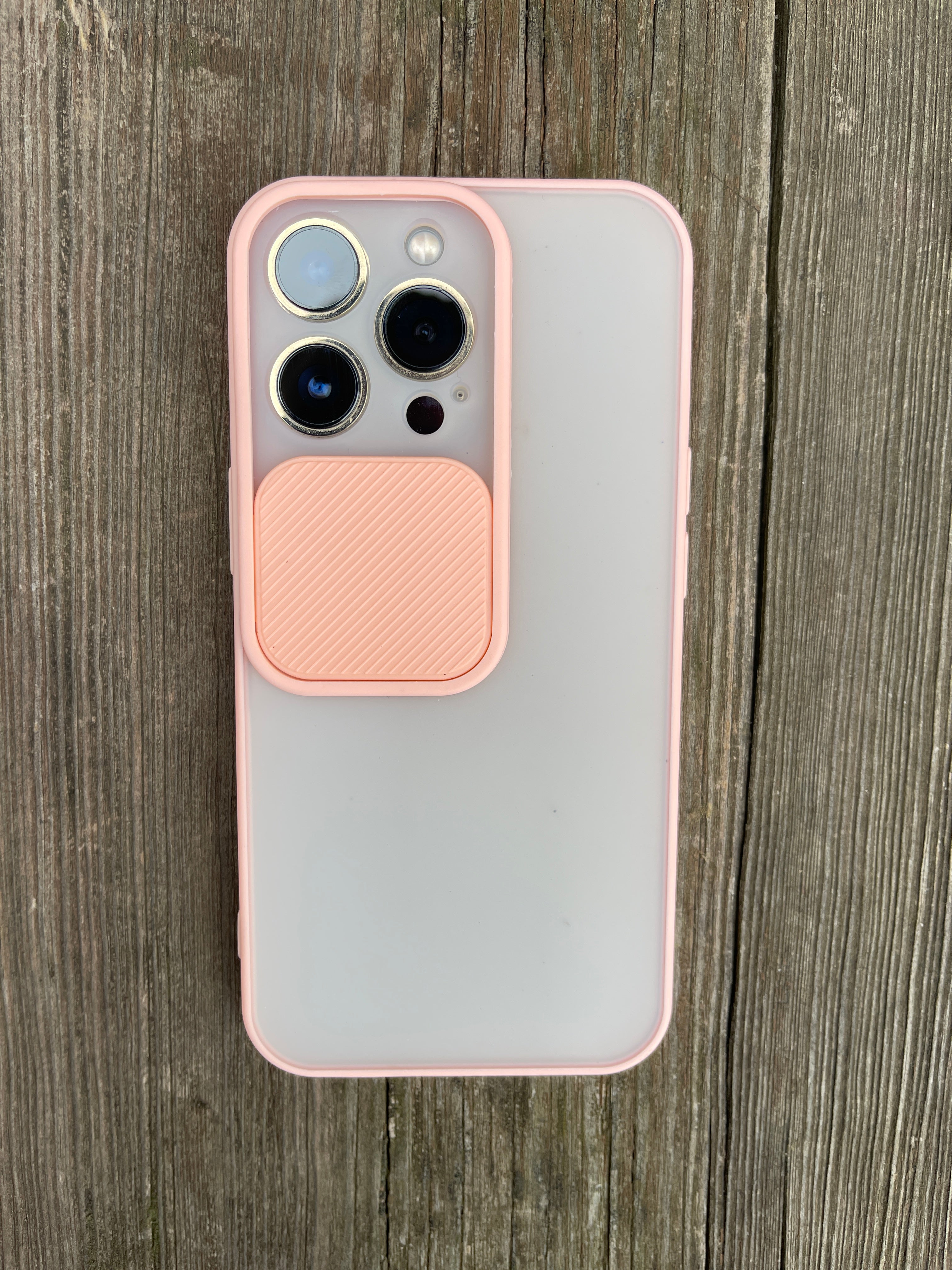 Hülle mit verschiebbarer Kameraabdeckung für iPhone