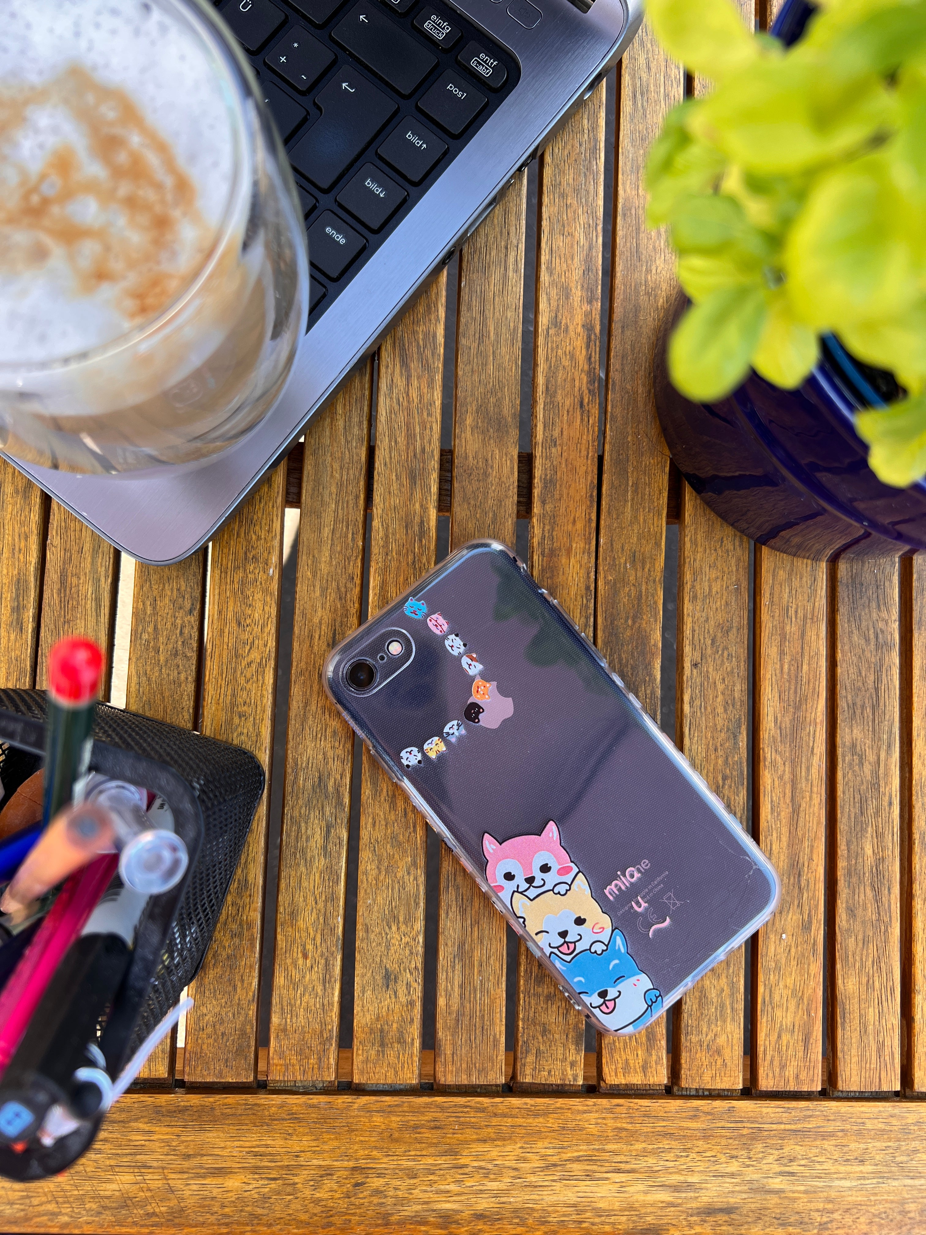 Silikon Hülle mit Motiv für iPhone
