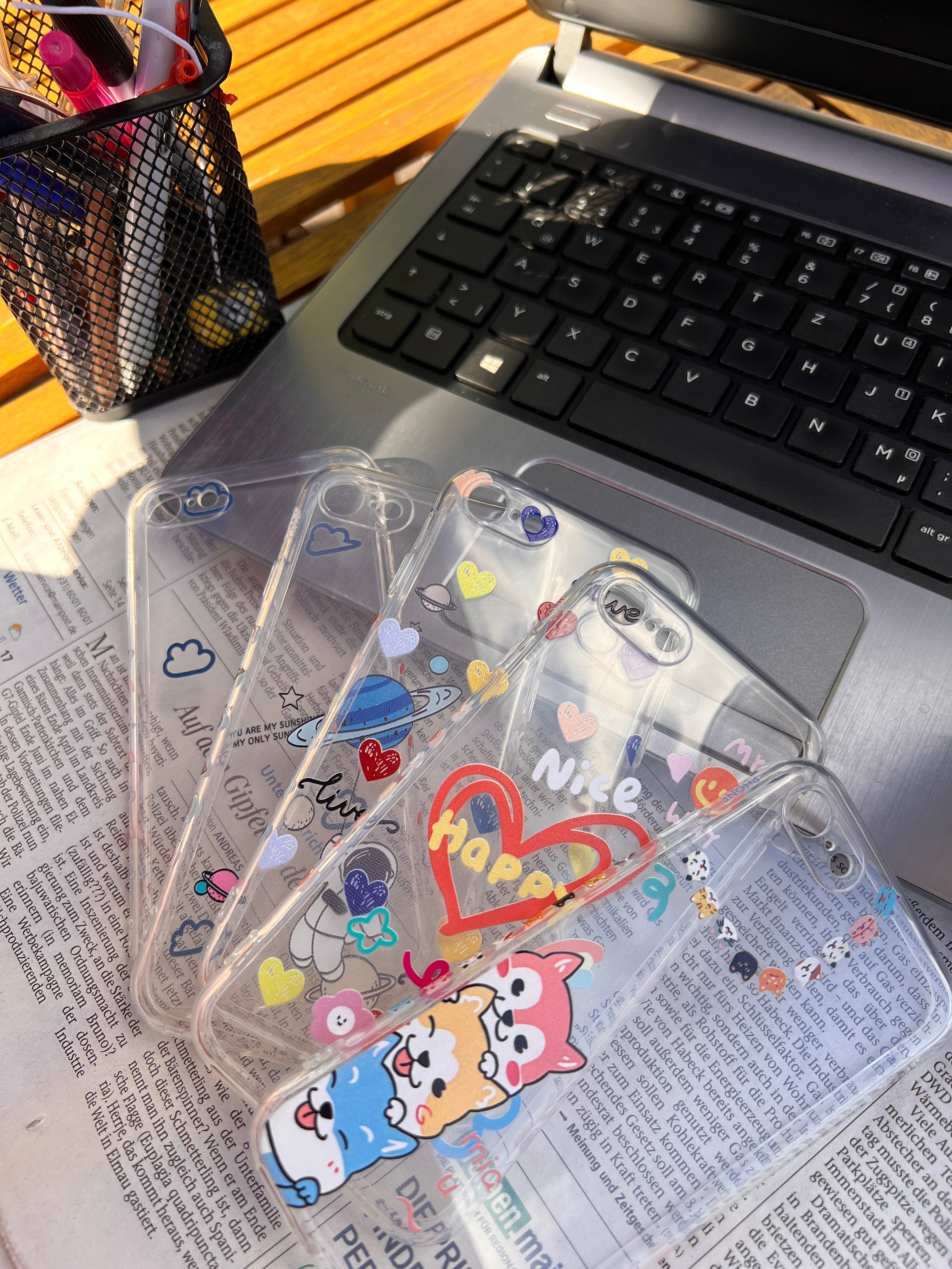 Silikon Hülle mit Motiv für iPhone