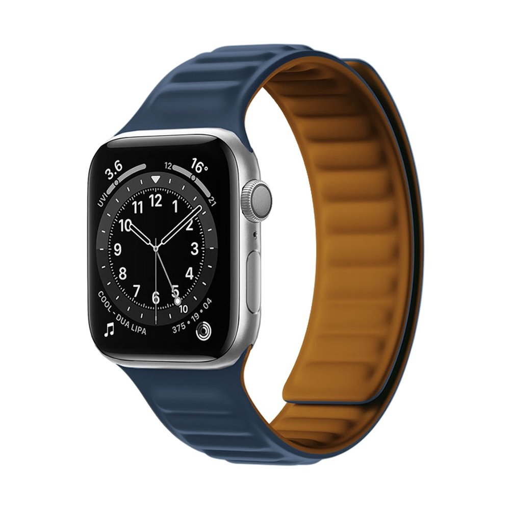 Magnetisches Silikonarmband im Segment-Design für Apple Watch – stufenloser Magnetverschluss (38/40/41 | 42/44/45/49 mm)