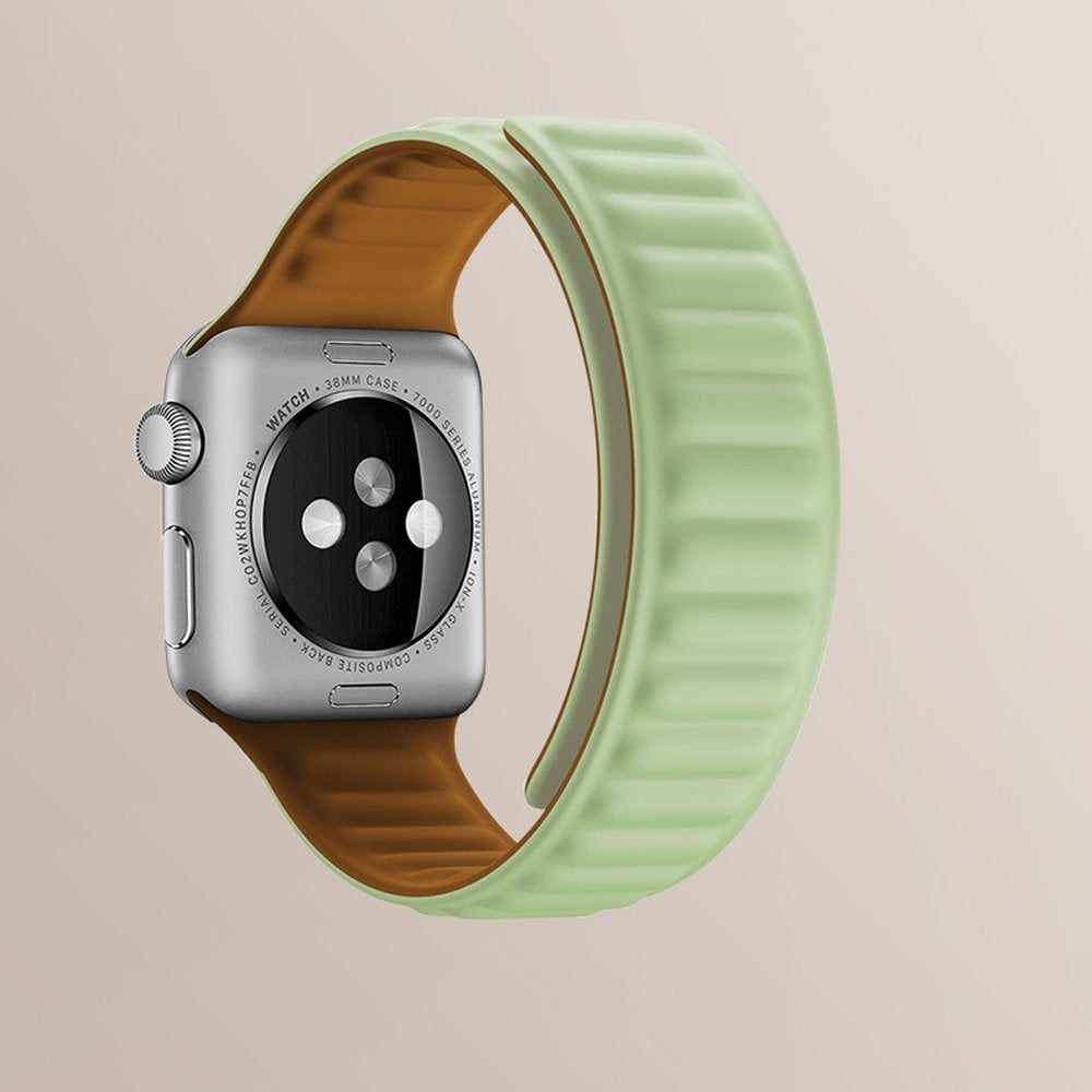 Magnetisches Silikonarmband im Segment-Design für Apple Watch – stufenloser Magnetverschluss (38/40/41 | 42/44/45/49 mm)