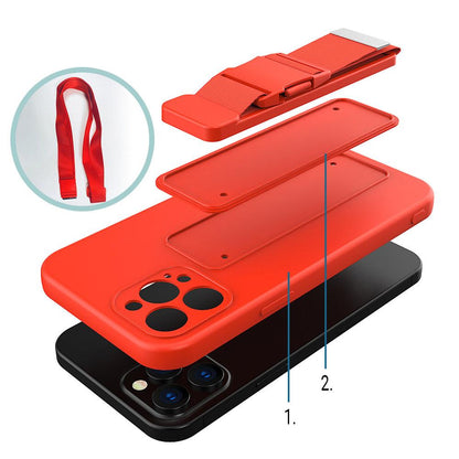 Seilhülle Gel Hülle mit einer Kette Lanyard Tasche Lanyard für iPhone