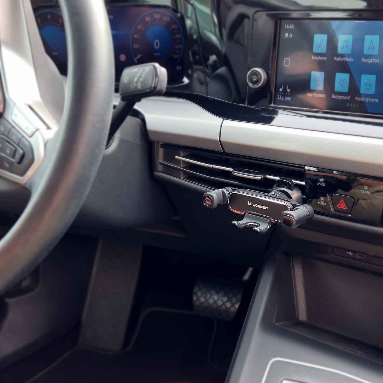 Wozinsky Gravity Handyhalter für Autogrill schwarz