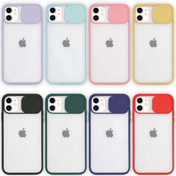 Hülle mit verschiebbarer Kameraabdeckung für iPhone